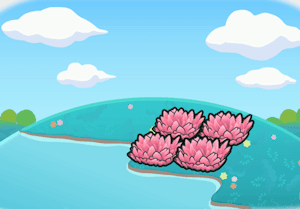 Hydrated Pink Tall Grass habitat in Pokopia