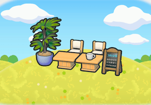 Cafe Space habitat in Pokopia