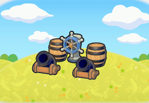 Playing Pirate habitat in Pokopia